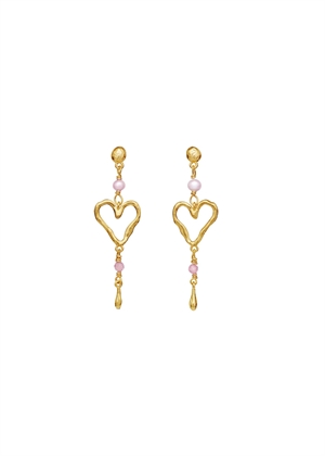 Sabi earrings Forgyldt Maanesten 